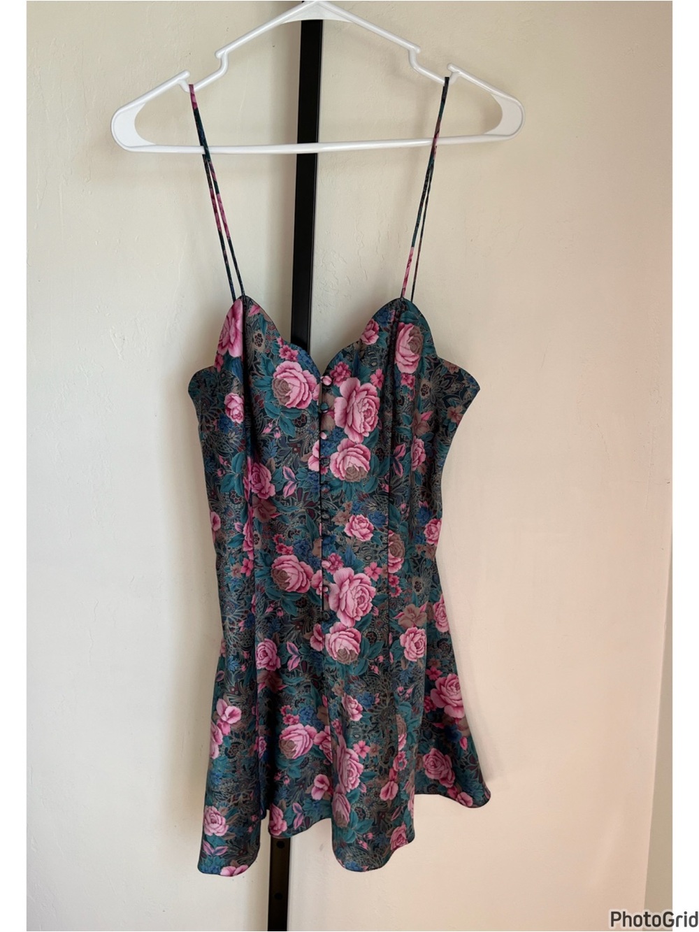 Vintage Victoria Secret Gold Label Floral Nighty Small